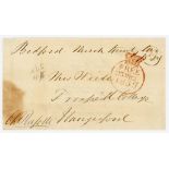 Lord Charles James Fox Russell. Original signed free-front envelope to a Mrs Wride in Hungerford,