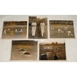 The Ashes. England v Australia, first Test, Trent Bridge, 12th-15th June 1926. Eight original mono