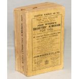 Wisden Cricketers’ Almanack 1935. 72nd edition. Original paper wrappers. Some breaking to page