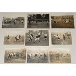 Men’s hockey. Southern Counties and Club c.1920s. Nine original mono press photographs of match