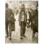 Eton Wall Game c.1920s. Two original mono press photographs, one depicting an Etonian full length in