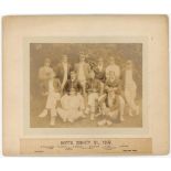 Nottinghamshire C.C.C. County Champions. ‘Notts. County XI, 1907’. Original sepia photograph of