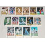 Indian cricketers collectors’ cards and postcards. Fifteen T.C.C.B./ Classic Cricket Cards including