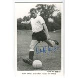 Clifford William Jones. Tottenham Hotspur 1958-1968. Mono plain backed real photograph postcard of