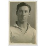 James Marshall Seed. Tottenham Hotspur 1920-1927. Mono real photograph postcard of Seed, head and