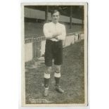 Gordon Jones. Tottenham Hotspur 1912-1913. Early mono real photograph postcard of Jones, full