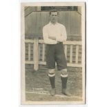 Thomas Forman. Tottenham Hotspur 1910-1911. Mono real photograph postcard of Forman, full length, in