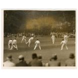 Australia tour to England 1926. Official mono press photograph of the tour match v Oxford University