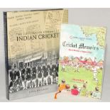 ‘Cricket Memoirs. Men & Matches of Bygone Days’. Vasant Raiji. Mumbai 2010, signed to inside