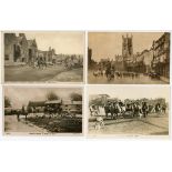 Hunting, Shooting and Ferreting postcards, early 1900s. A selection of ten mono postcards, the