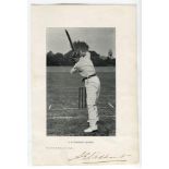 Andrew Ernest Stoddart. Middlesex & England 1885-1900. Bookplate photograph of Stoddart in ‘Driving’
