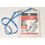 ‘‘Pele’. World Cup France 1998. Official photographers pass with ‘France 98’ lanyard with pass for