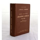 Wisden Cricketers’ Almanack 1913. 50th (Jubilee) edition. Original hardback. Generally excellent