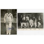 Edward Henry Bowley. Sussex, Auckland & England 1912-1934. Mono press photograph of Bowley walking