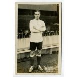 William Findlay Weir. Tottenham Hotspur 1912-1915. Mono real photograph postcard of Weir, full