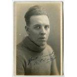 William E. Kaine. Tottenham Hotspur 1925-1926. Mono real photograph postcard of goalkeeper Kaine,