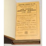 Wisden Cricketers’ Almanack 1928. 65th edition. Original paper wrappers, bound in brown boards, with