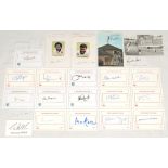 West Indies Test and County cricketers 1950s-2010s. Twenty two mainly modern signatures on printed