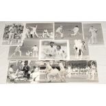 England v New Zealand 1983-1990. A good selection of thirty original mono press photographs from