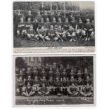 Rugby Union. South Africa tours to England 1906/07 and 1912/13. A mono postcard of the 1906/07 South