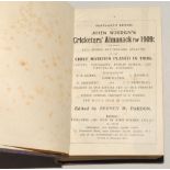 Wisden Cricketers’ Almanack 1909, 1911 and 1915. 46th, 48th and 52nd editions. All three bound in