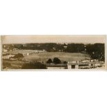 M.C.C. tour to South Africa 1938/39. Original mono panoramic press photograph of the Newlands