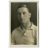 Horace ‘Harry’ Lowe. Tottenham Hotspur 1914-1926. Sepia real photograph postcard of Lowe, head and