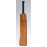 England v South Africa 1960. Full size Gunn & Moore ‘The County’ cricket bat signed in ink to the