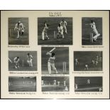Robert Alec Gale. Middlesex 1956-1965. Montage of nine original mono press photographs of Gale in