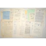 Australian state cricket correspondence 1950s-1990s. A collection of over one hundred and fifty