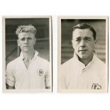 Andy Duncan. Tottenham Hotspur 1934-1943 and John Acquroff. Tottenham Hotspur 1945/46. Two mono