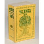 Wisden Cricketers’ Almanack 1974. Original limp cloth covers. Nicely signed in ink by all five ‘