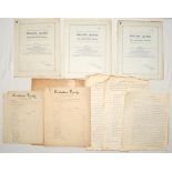 The Cricketana Society 1929-1935. Buff folder comprising items relating to the formation of the