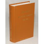 Wisden Cricketers’ Almanack 1901. Willows softback reprint (1996) in light brown hardback covers