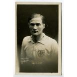 Frank Raymond Osborne. Tottenham Hotspur 1924-1931. Sepia real photograph postcard of Osborne,