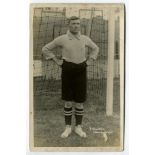 Robert Hewitson. Tottenham Hotspur 1908-1909. Early mono real photograph postcard of goalkeeper