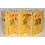 Wisden Cricketers’ Almanack 1970, 1972 and 1975. Original hardback editions with dustwrapper. The
