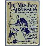 Australian tour to England 1926. ‘The Men from Australia- a souvenir in pen & picture’. Cartoons