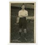 William James Minter. Tottenham Hotspur 1907-1920. Mono real photograph postcard of Minter, full