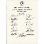 South Africa v Australia 1996/97 & 1997/98. Two official South Africa United Cricket Board autograph