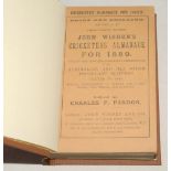 Wisden Cricketers’ Almanack 1889. 26th edition. Original paper wrappers, bound in brown boards, with