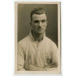 Joseph Scott. Tottenham Hotspur 1928-1930. Sepia real photograph postcard of Scott, head and