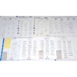 Lancashire C.C.C. 1981-2008. Twenty five official Lancashire C.C.C. autograph sheets comprising a