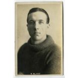 Herbert Edwin Blake. Tottenham Hotspur 1921-1923. Sepia real photograph postcard of goalkeeper