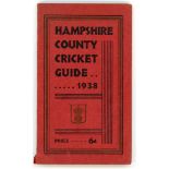 Hampshire C.C.C. County Cricket Guide 1938. Official County Guide edited and published by H. King.