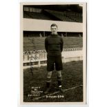 George Maddison. Tottenham Hotspur 1922-1923. Mono real photograph postcard of goalkeeper Blake,