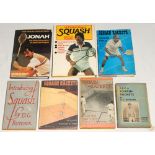 Squash. Box comprising twenty hardback and softback titles, and a small selection of modern ‘