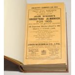 Wisden Cricketers’ Almanack 1933. 70th edition. Original paper wrappers, bound in brown boards, with