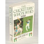 ‘The Cricketers’ Who’s Who 1988’. Iain Sproat. London 1988. Original softback comprising approx. 150