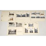 Tour and County cricket photographs 1939-1950. Nineteen original mono candid photographs loosely